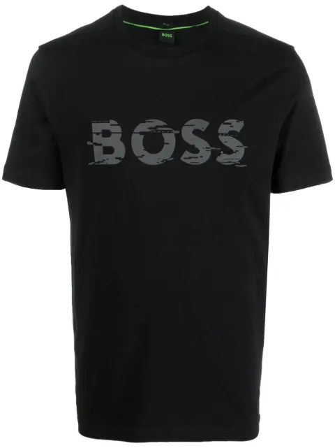 BOSS Camiseta de algodão com estampa de logo