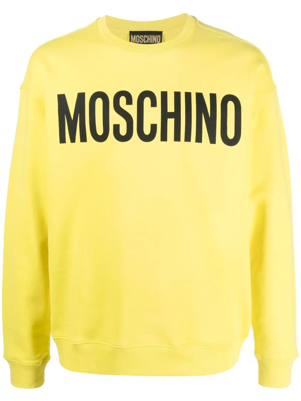 

Moschino logo-print cotton sweatshirt - Yellow