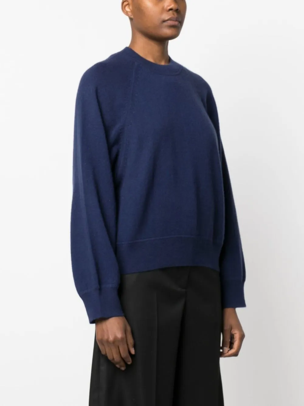 Loulou Studio Round-neck Knit Jumper In Blue