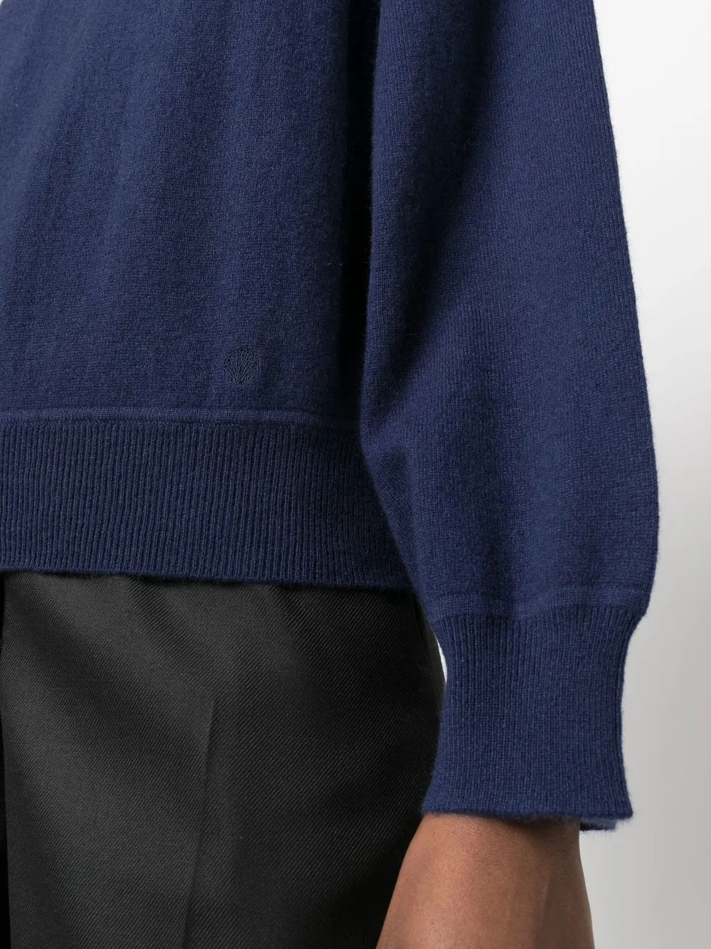 Loulou Studio Round-neck Knit Jumper In Blue