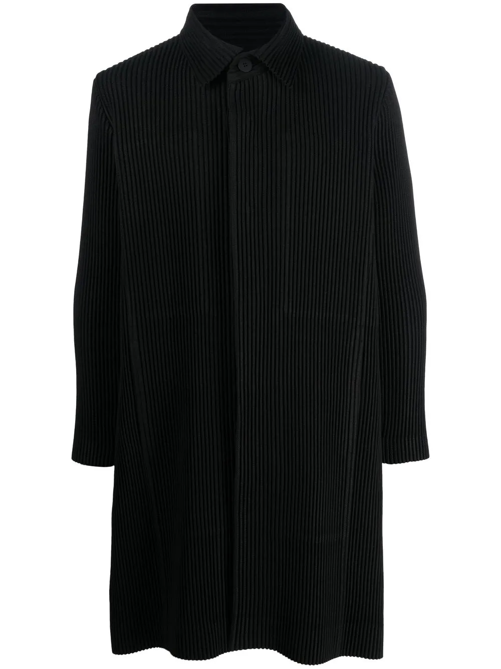 

Homme Plissé Issey Miyake pleated single-breasted coat - Black