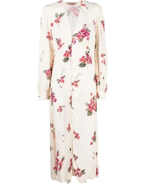 TWINSET floral-print midi dress