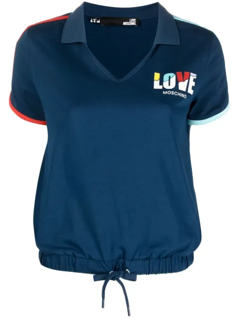 Love Moschino playera tipo playera con logo estampado
