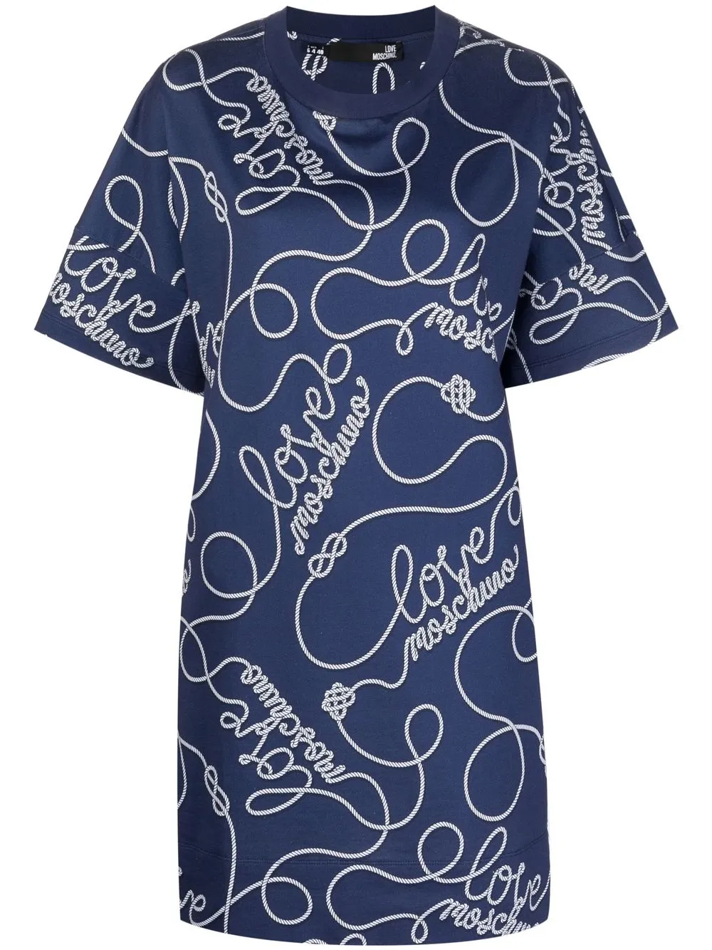 Love Moschino Rope logo-print T-shirt Dress - Farfetch
