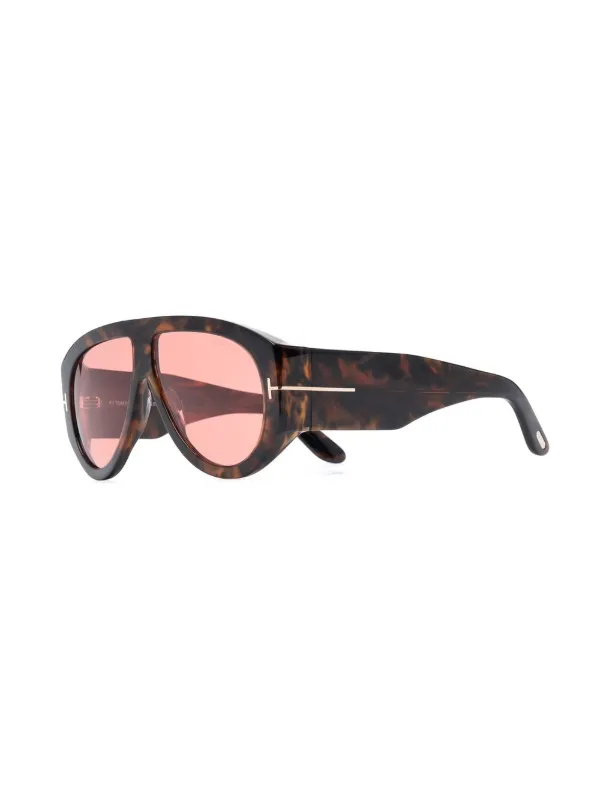 TOM FORD Eyewear Bronson パイロット サングラス | ブラウン