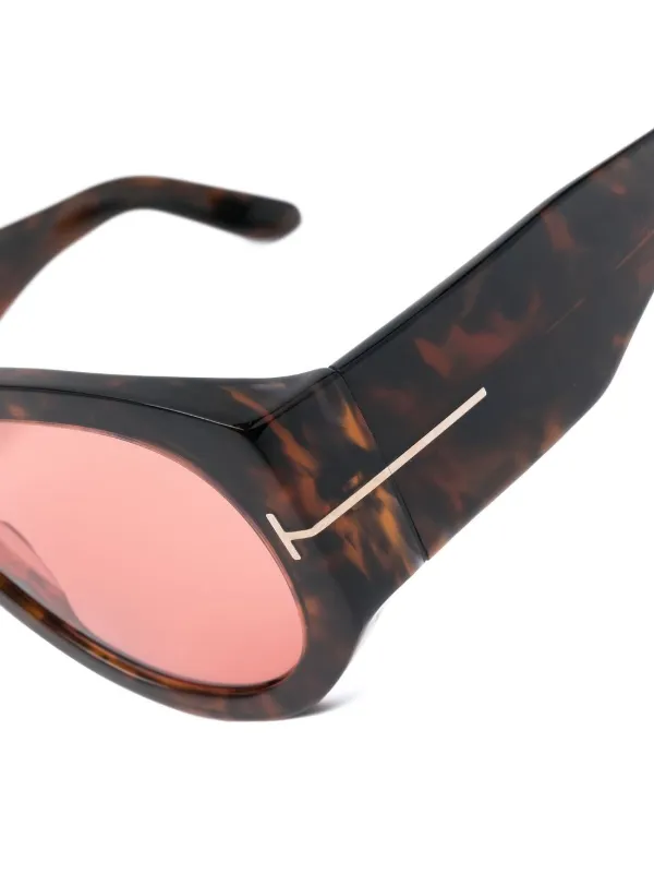 TOM FORD Eyewear Bronson パイロット サングラス | ブラウン