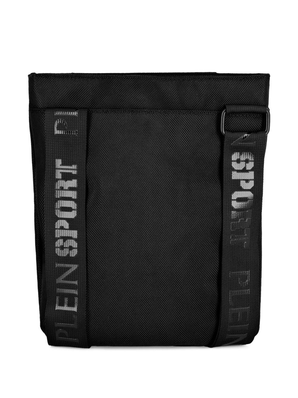 Shop Plein Sport Embossed-logo Shoulder Bag In Black