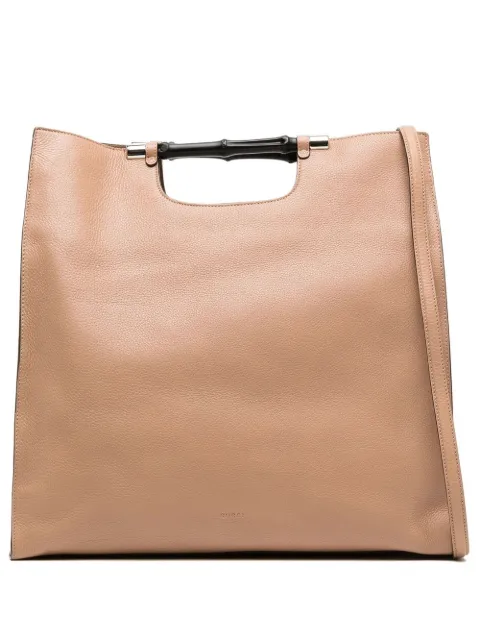 Gucci debossed-logo tote bag