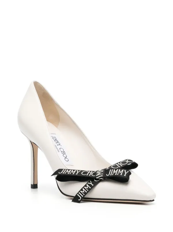 Jimmy choo hot sale white pumps