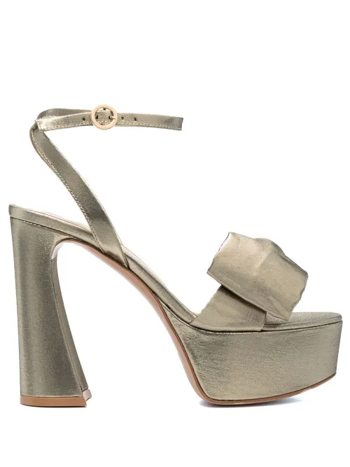 Sandales à détail de nœud 120 mm - Gianvito Rossi - Modalova