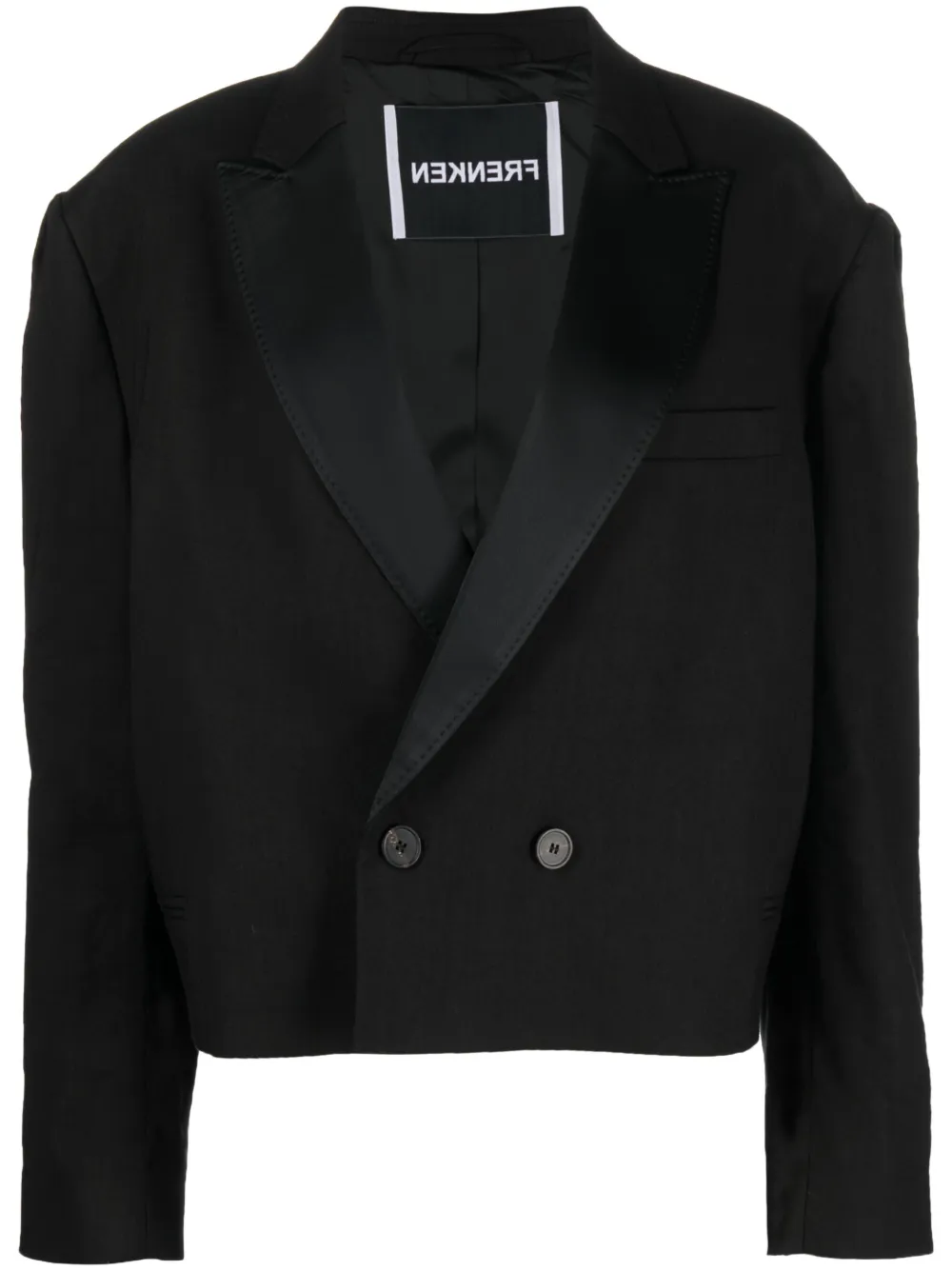 FRENKEN DOUBLE-BREASTED CROPPED BLAZER