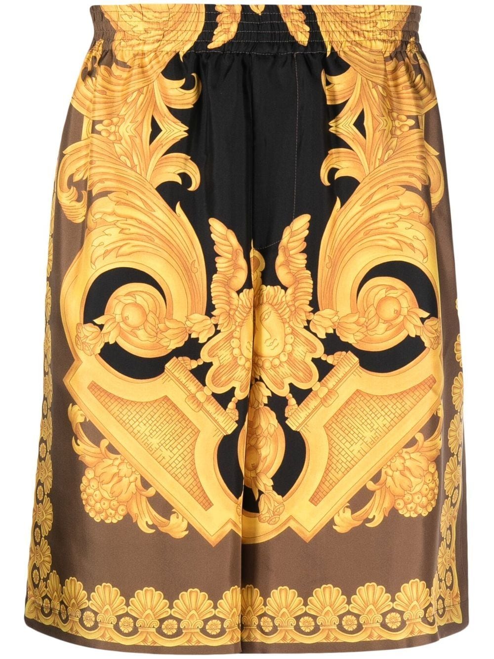 Versace Barocco 660 Silk Shorts - Farfetch