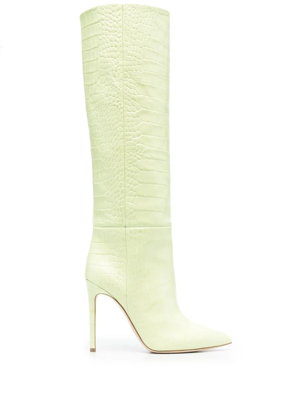 

Paris Texas crocodile-embossed knee-high boots - Yellow