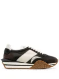 TOM FORD James panelled flatform sneakers - Brown
