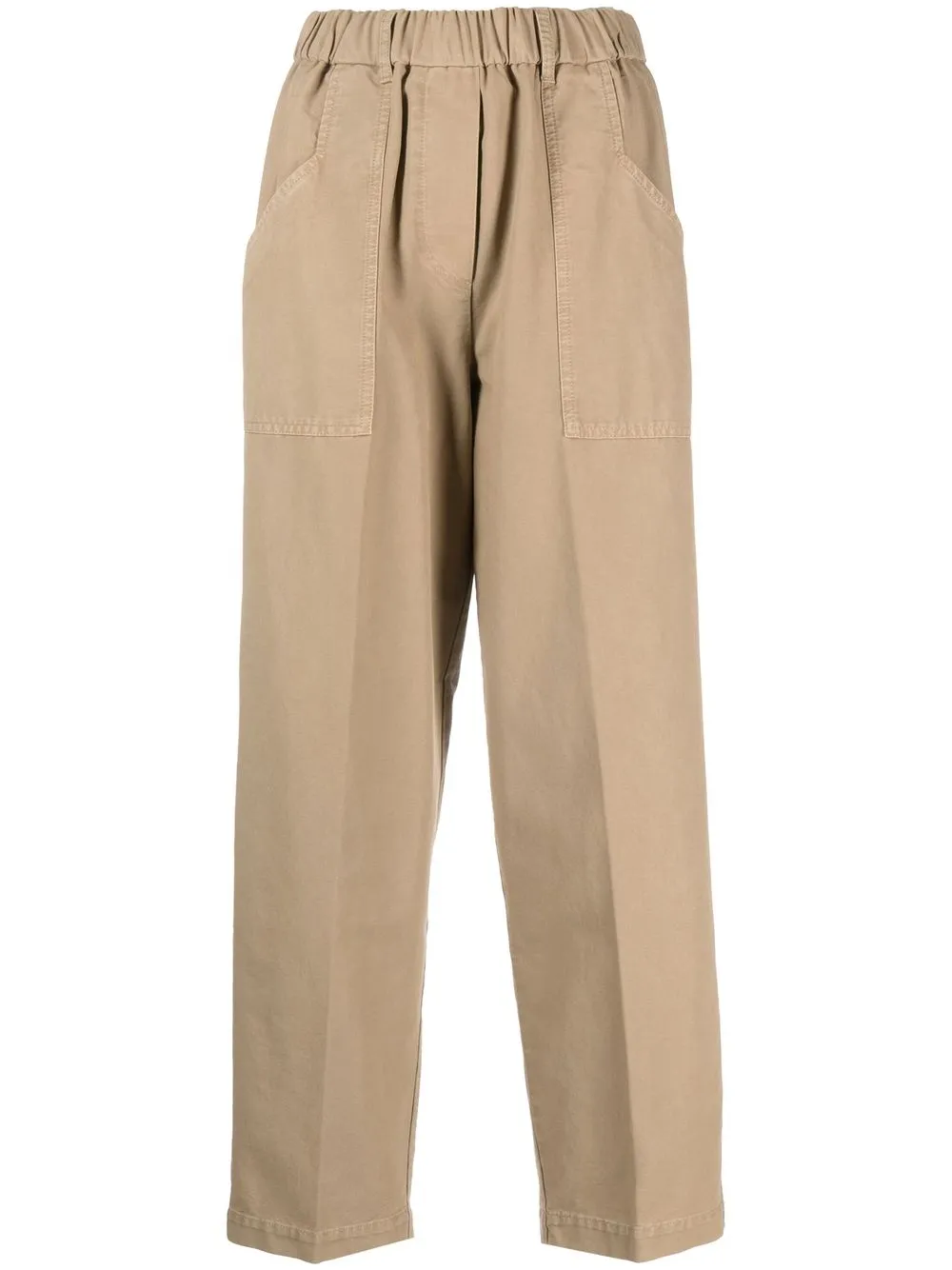 

Forte Forte high-waisted cotton trousers - Neutrals