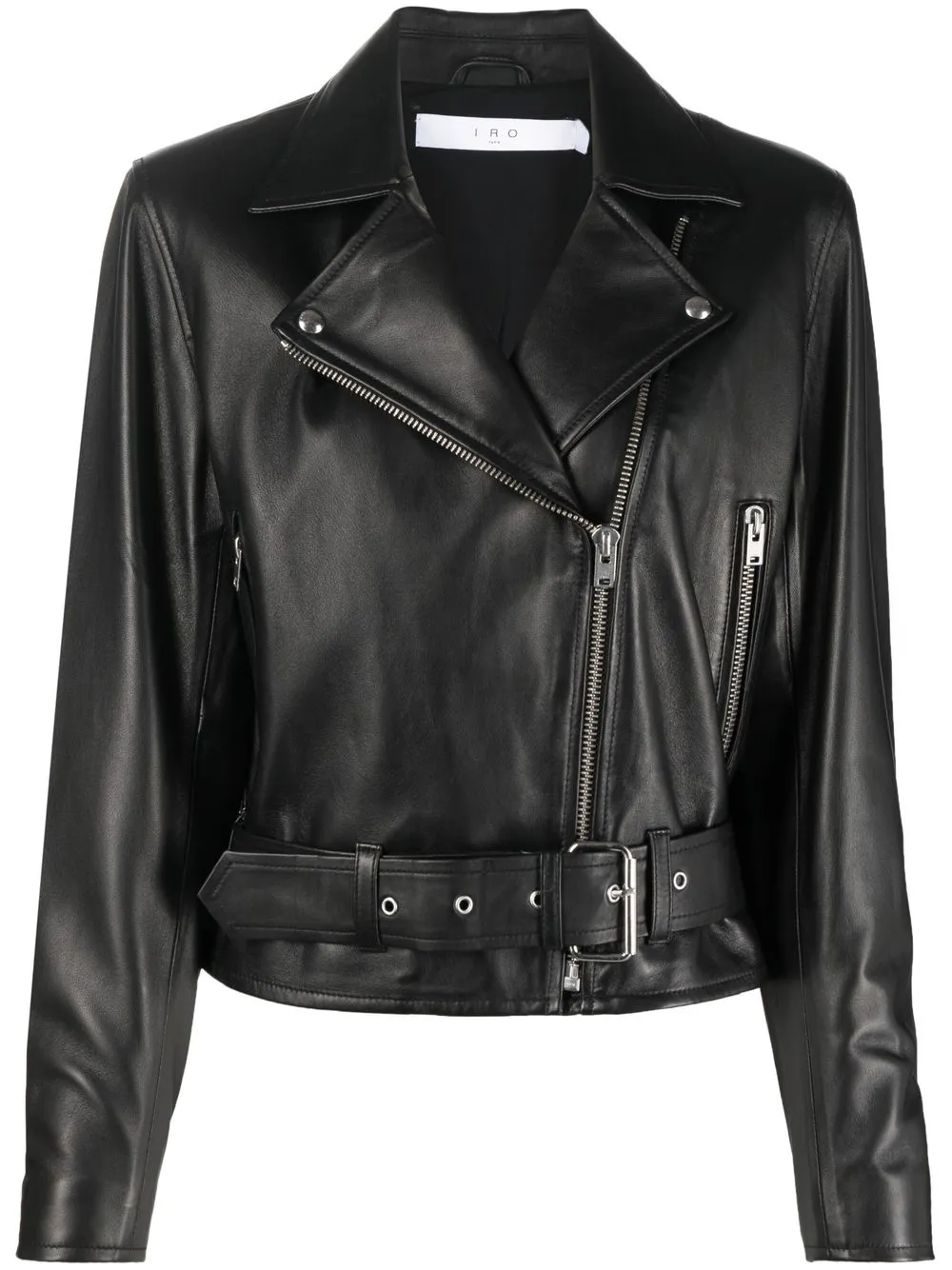 

IRO Allegra leather biker jacket - Black