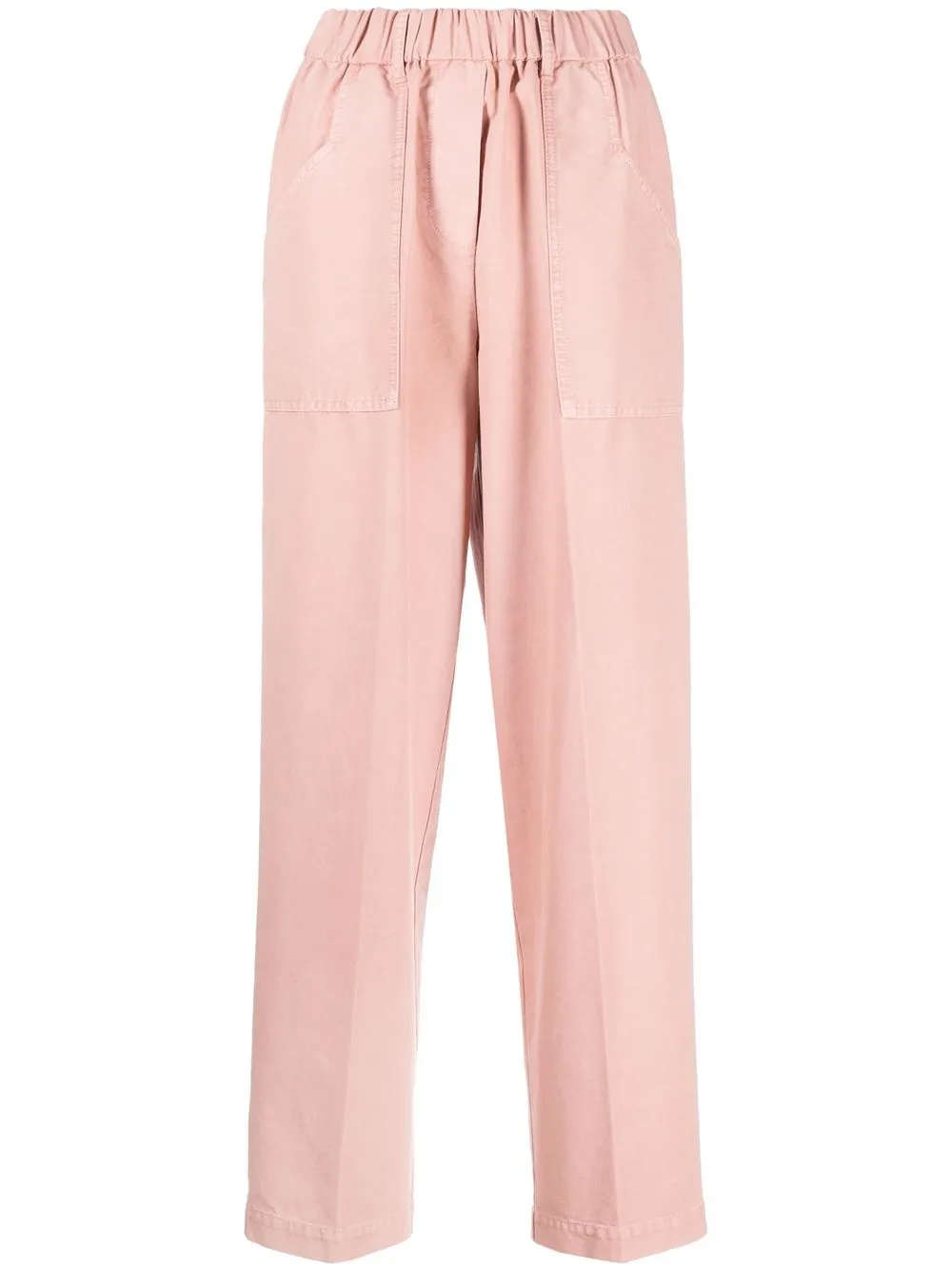 

Forte Forte high-waisted cotton trousers - Pink