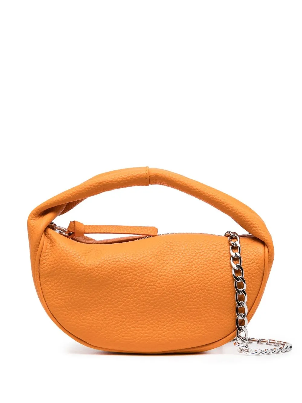 

BY FAR Cush leather shoulder bag - Orange