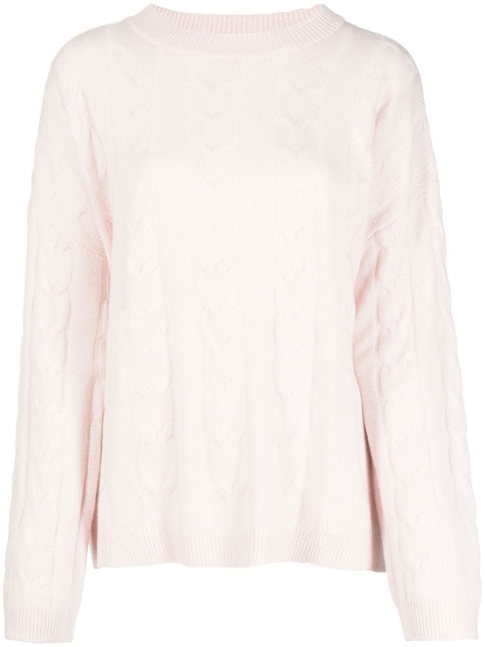 Lisa Yang Cable-knit Long-sleeved Jumper In Pink