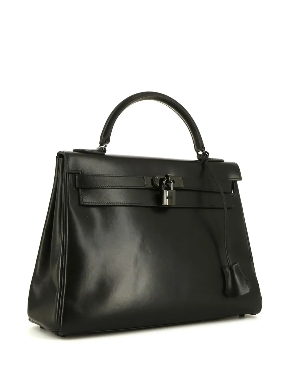 Hermès - pre-owned Kelly 32 two-way bag - women - Calf Leather - One Size - Black 2