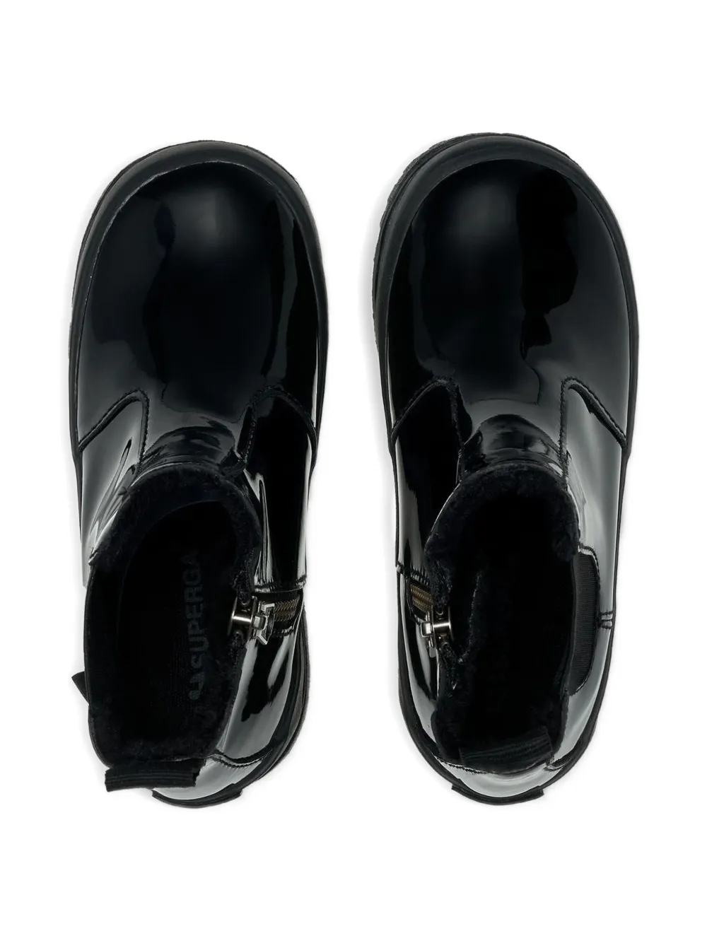 Superga Alpina Zip-up Ankle Boots In Black