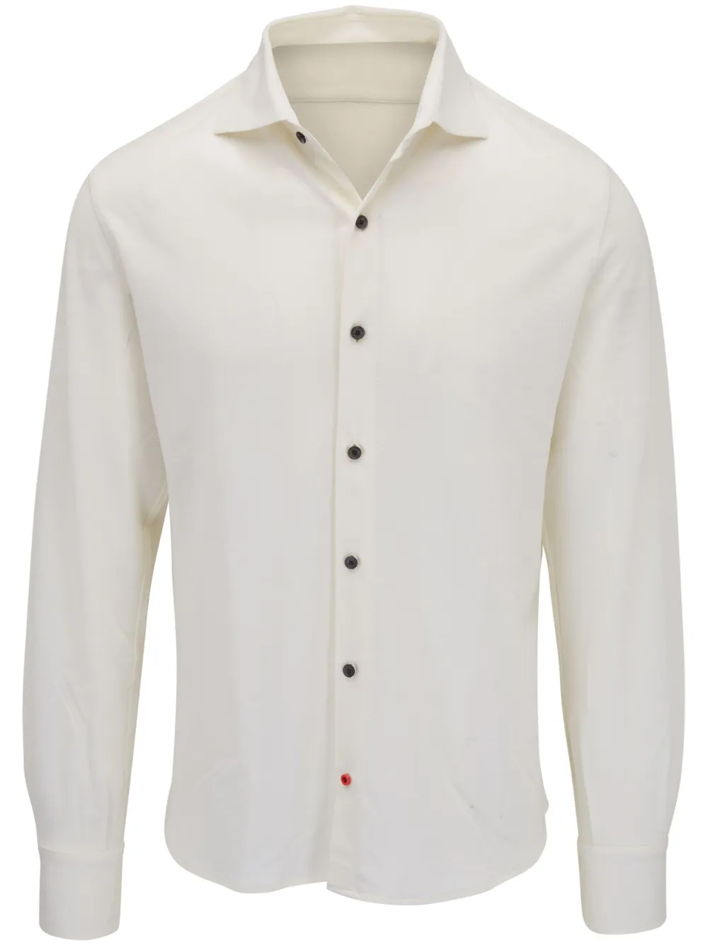 Isaia long-sleeve wool shirt - White