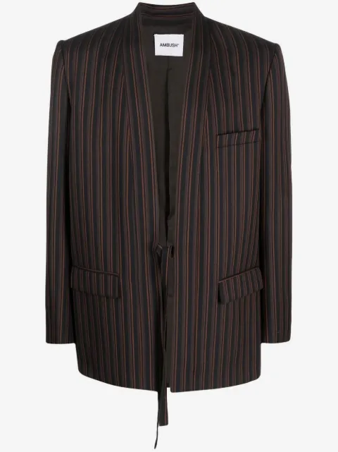 AMBUSH pinstripe single-breasted blazer