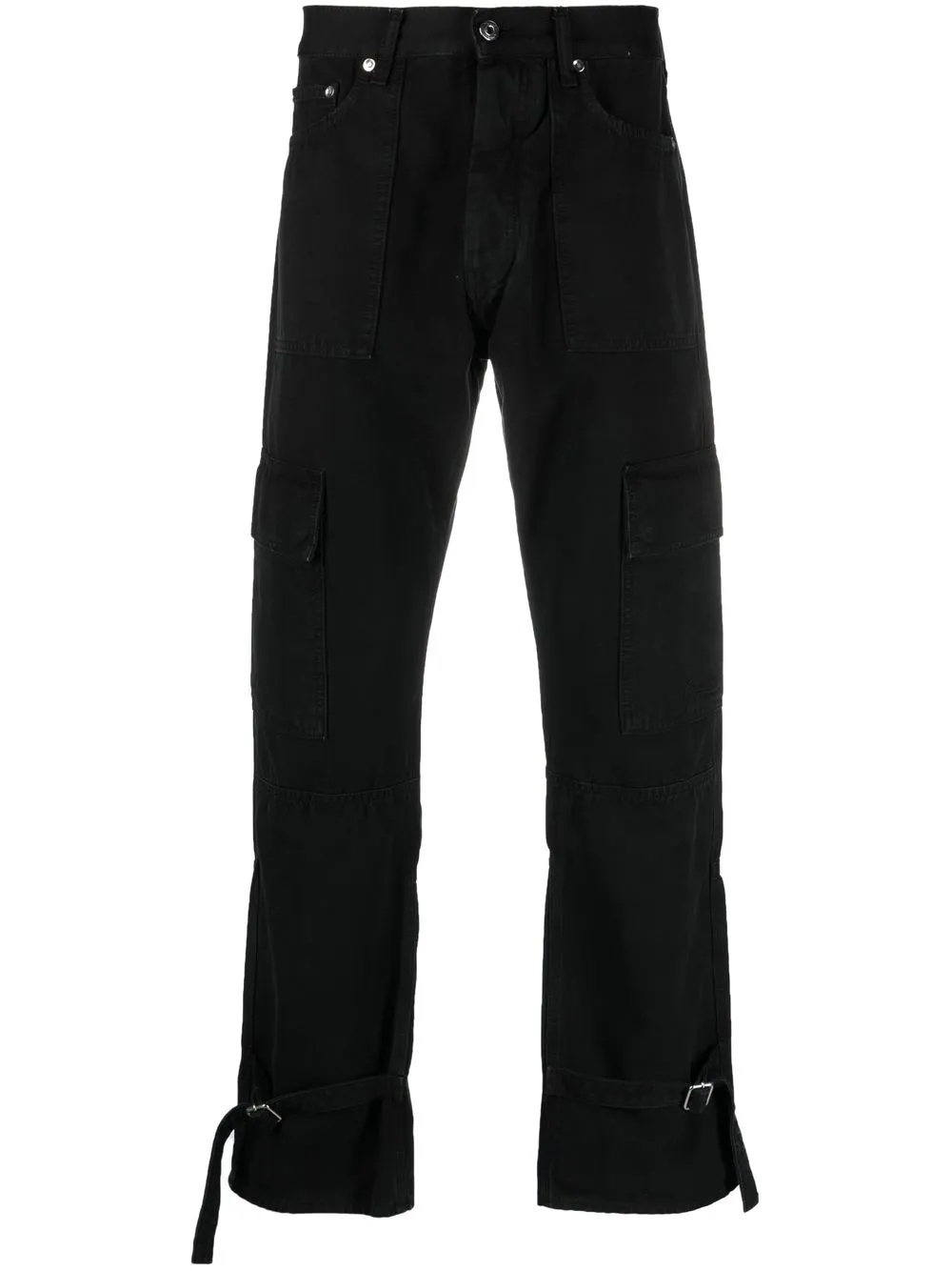 

Off-White buckle-detail cargo trousers - Black