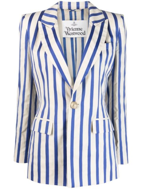 Vivienne Westwood striped cotton blazer