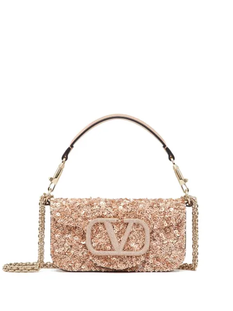 Valentino Garavani VLogo Signature sequin-embellished mini bag WOMEN