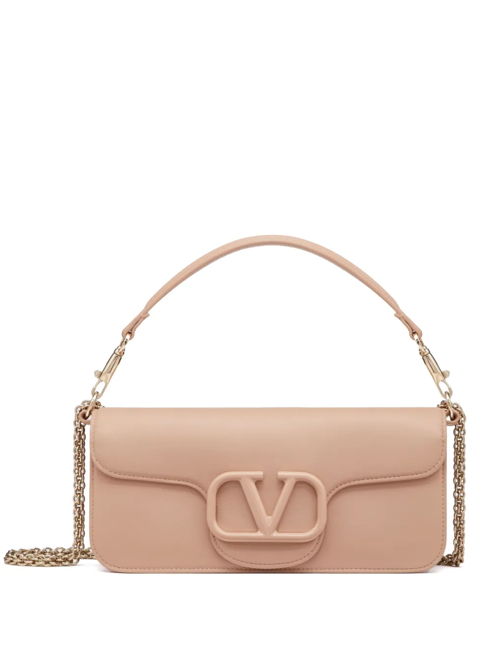 Valentino Garavani Vロゴ シグネチャー ショルダーバッグ - ニュートラル Valentino Garavani Vロゴ シグネチャー ショルダーバッグ - ニュートラル