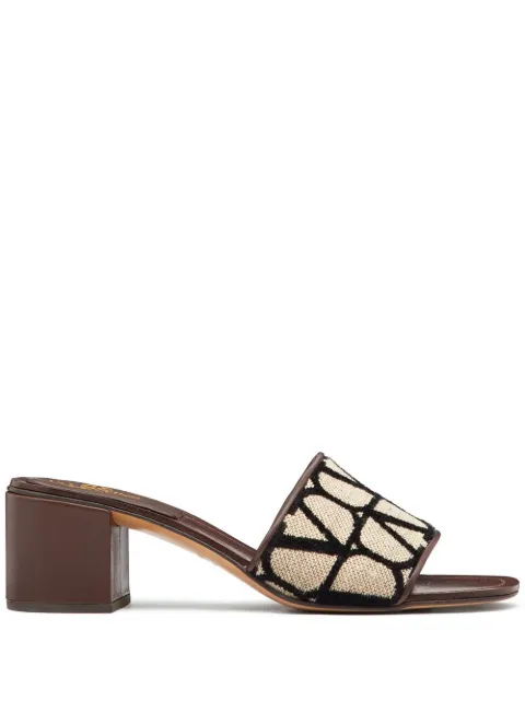 Valentino Garavani VLogo Signature block-heel mules