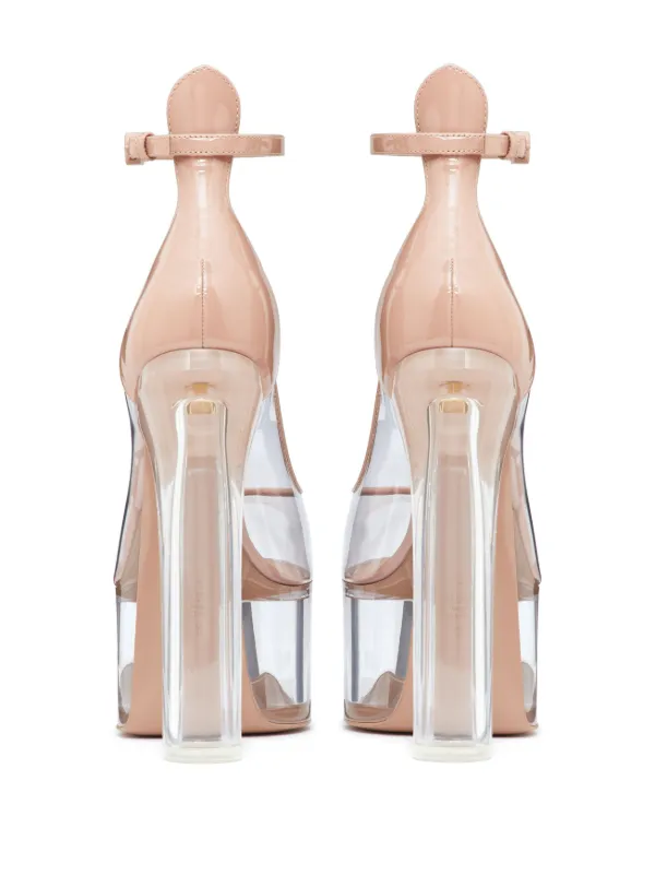 Valentino Garavani Tan-Go Transparent Platform Pumps - Farfetch