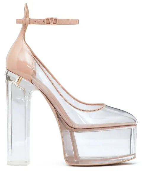 Valentino Garavani Tan-Go transparent platform pumps