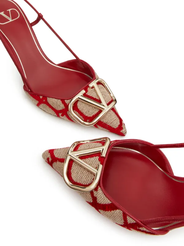 Valentino Garavani VLogo Signature Slingback Pumps - Farfetch