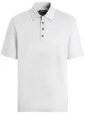 Zegna Pure Linen short-sleeve polo shirt - White