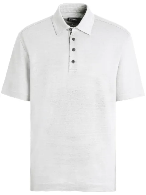 Zegna Pure Linen short-sleeve polo shirt