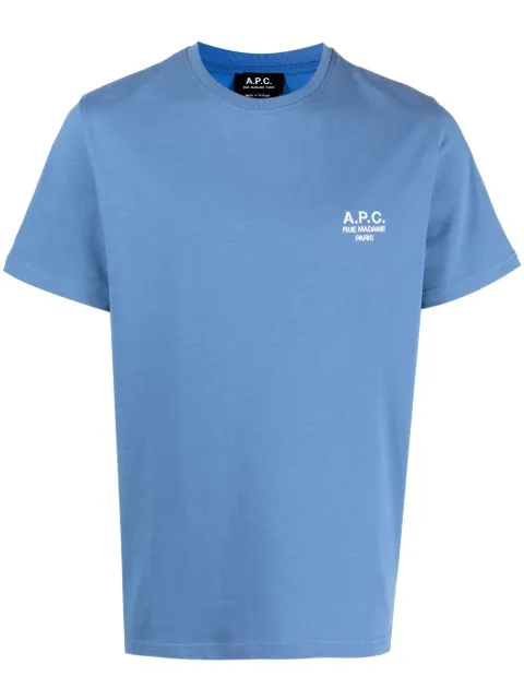 A.P.C. logo-embroidered cotton T-shirt