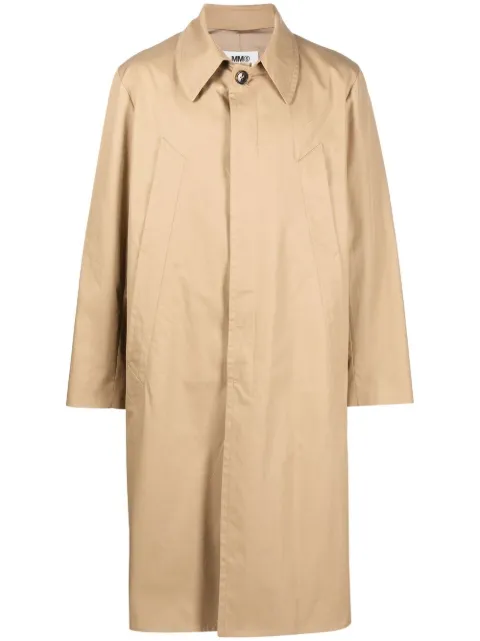 MM6 Maison Margiela single-breasted trench coat
