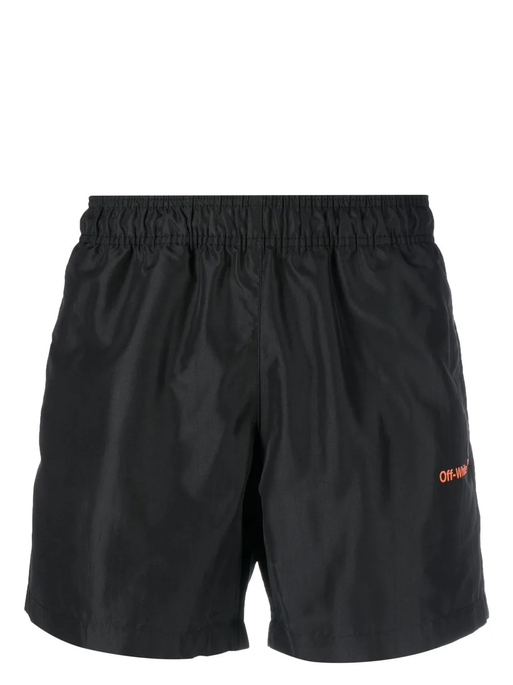 

Off-White logo-print swim shorts - Black