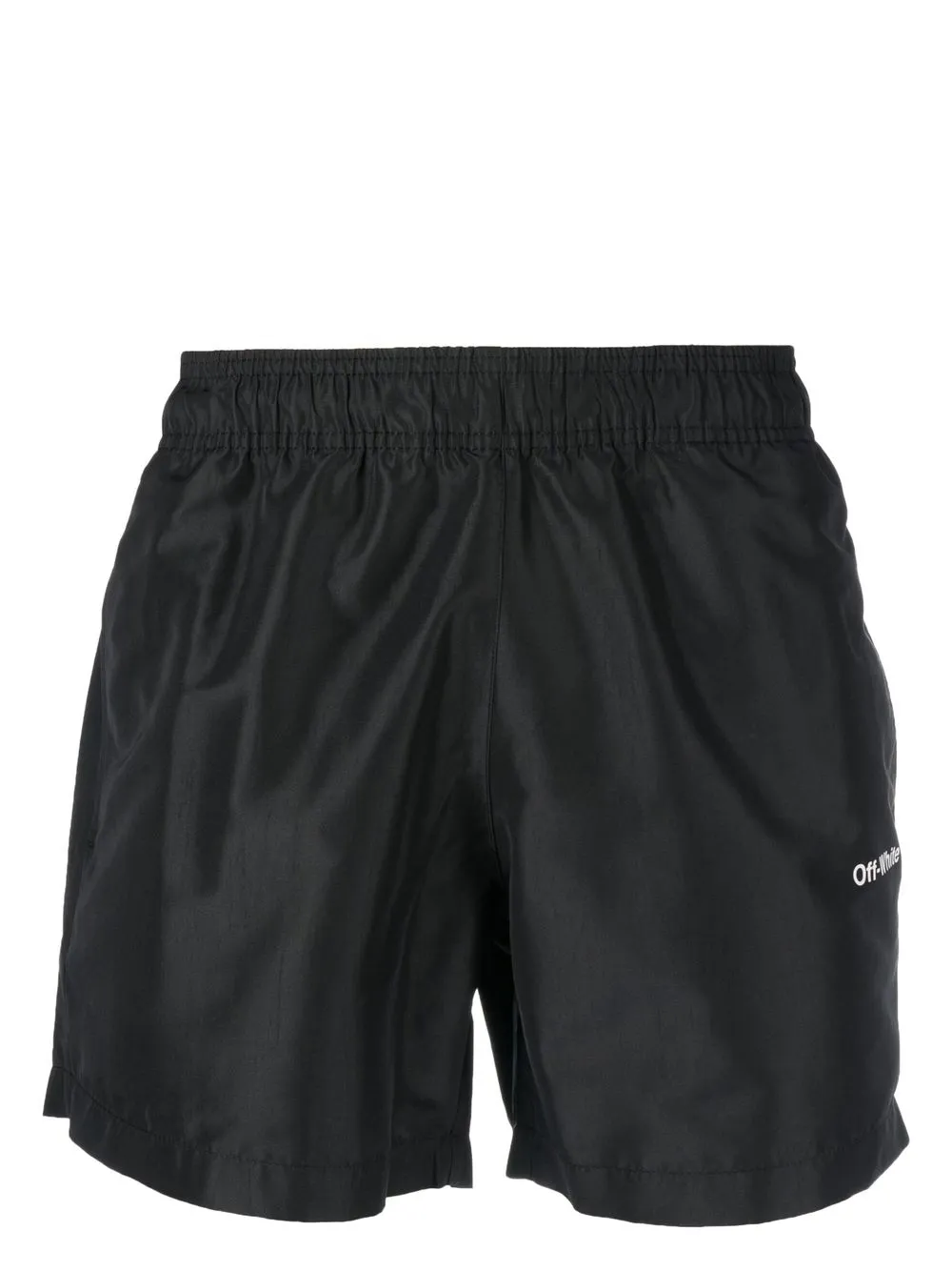 

Off-White logo-print swim shorts - Black