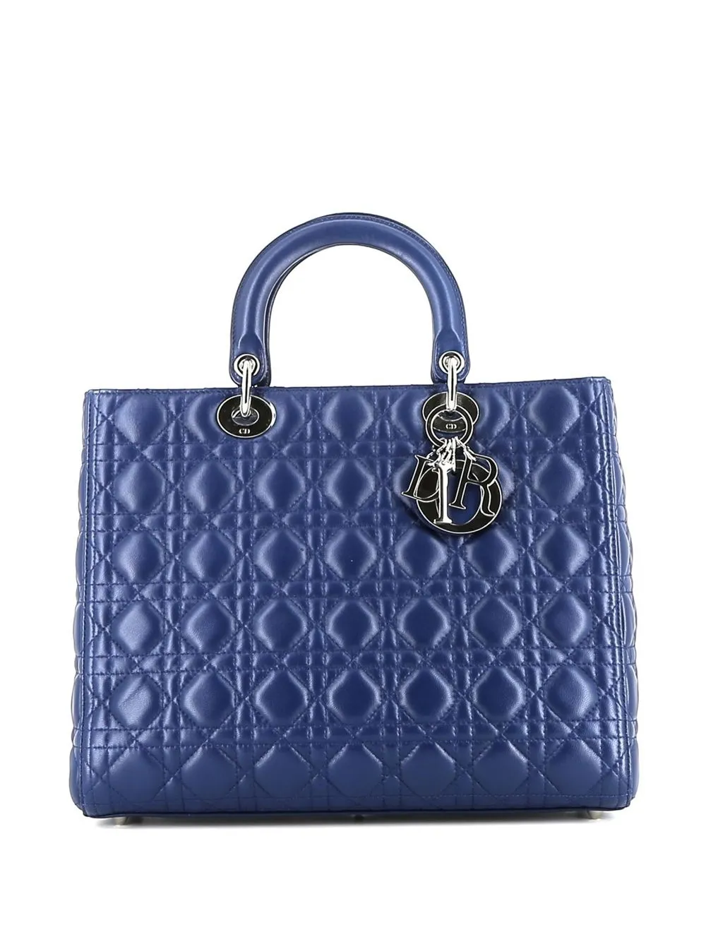 

Christian Dior pre-owned large Cannage Lady Dior handbag - Blue