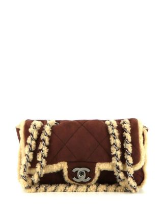 CHANEL Pre-Owned 2005 Timeless shearling-trimmed Classic Flap