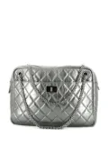 CHANEL Pre-Owned 2008 Mademoiselle Reissue zipped shoulder bag - Silver
