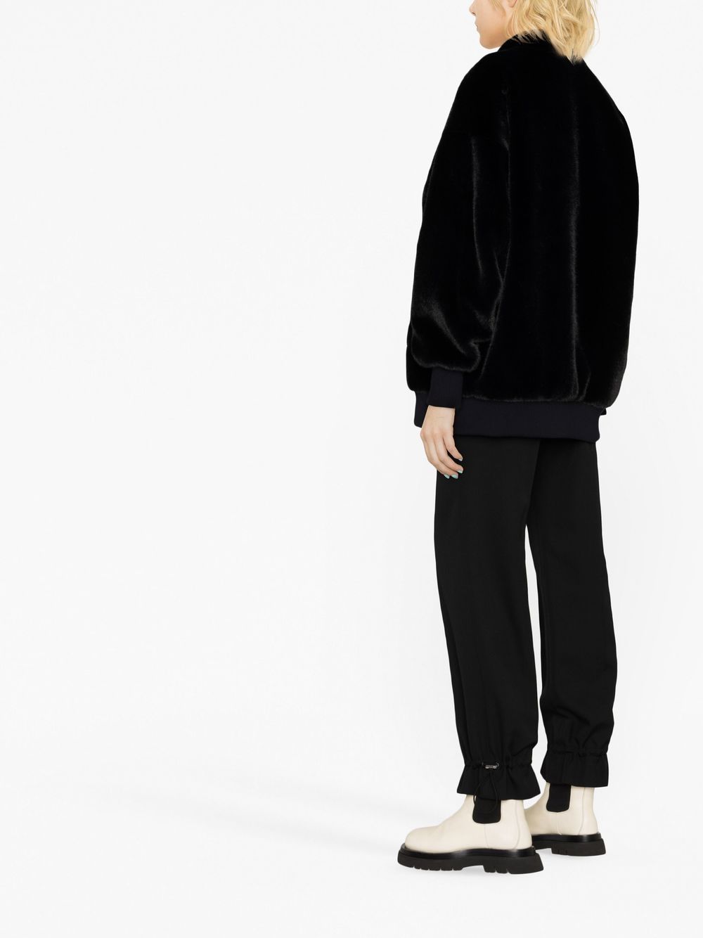 Shop Stand Studio Iman Bomber Jacket In Black