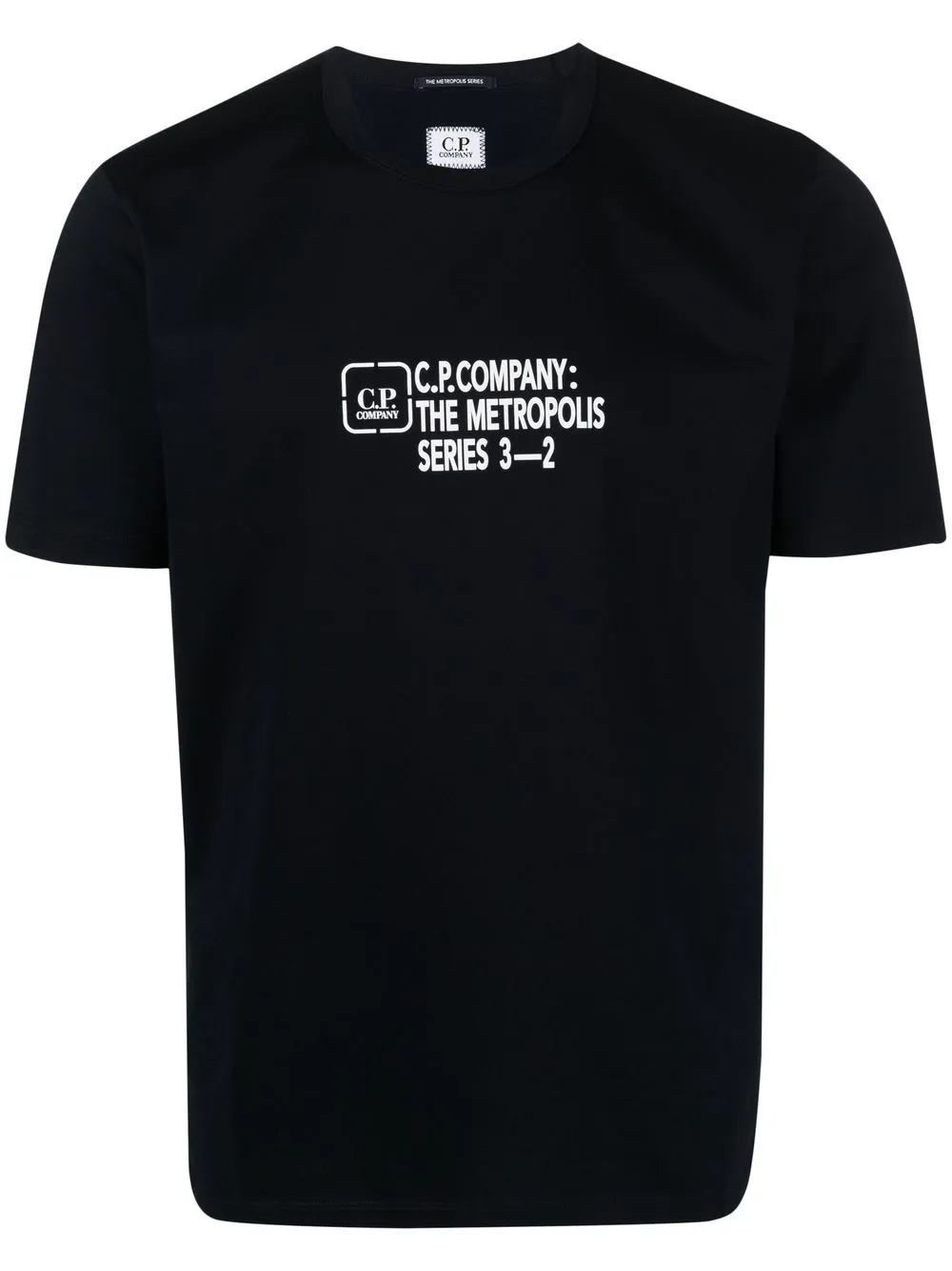 

C.P. Company playera con logo estampado - Negro