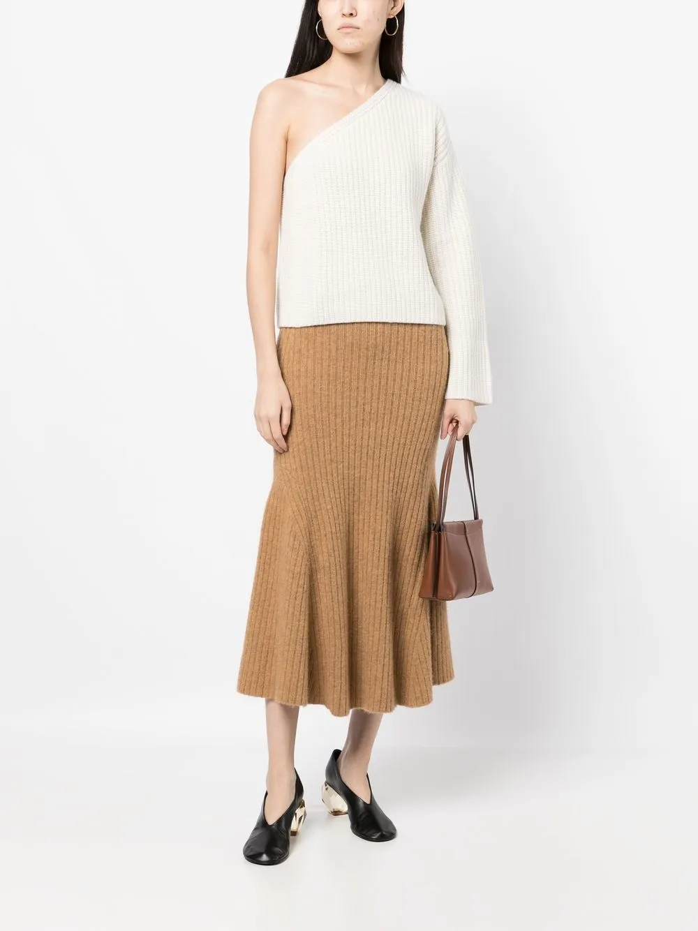 Lisa Yang Asymmetrische trui - Wit