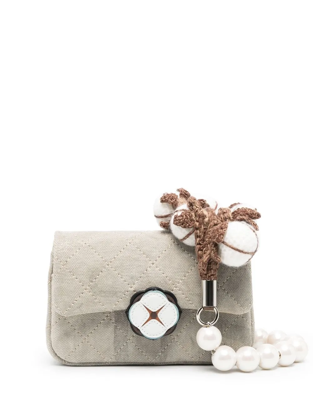 Readymade appliqué-detail crossbody bag - Neutrals