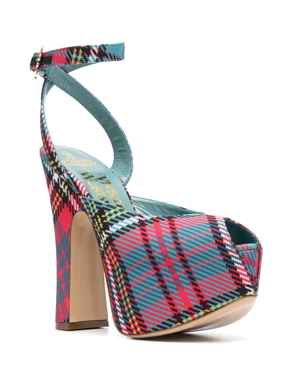 Vivienne Westwood Vargas 160mm checked pumps - Blauw