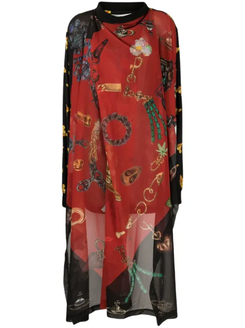 Vivienne Westwood - Thunder printed sweatshirt dress